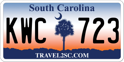 SC license plate KWC723