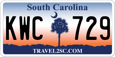 SC license plate KWC729