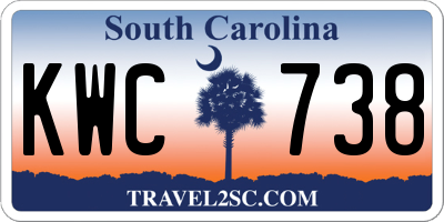 SC license plate KWC738