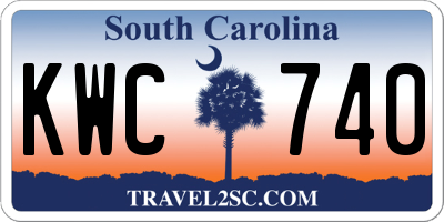 SC license plate KWC740