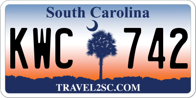 SC license plate KWC742
