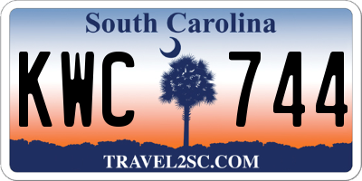 SC license plate KWC744