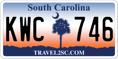 SC license plate KWC746