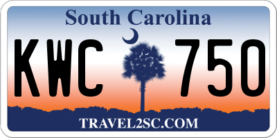 SC license plate KWC750