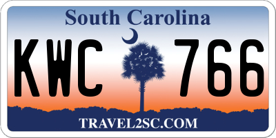 SC license plate KWC766