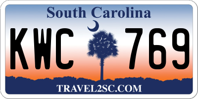 SC license plate KWC769
