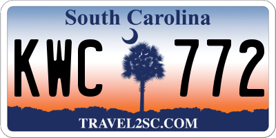 SC license plate KWC772