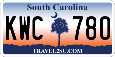 SC license plate KWC780