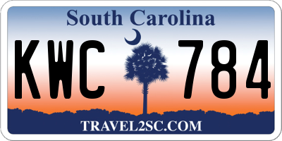 SC license plate KWC784