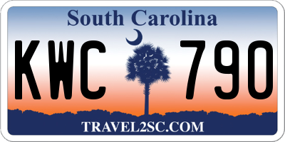 SC license plate KWC790
