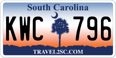 SC license plate KWC796