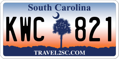 SC license plate KWC821