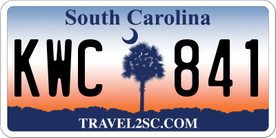 SC license plate KWC841