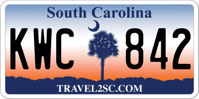 SC license plate KWC842