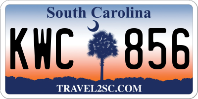 SC license plate KWC856