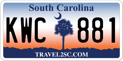 SC license plate KWC881