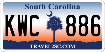 SC license plate KWC886
