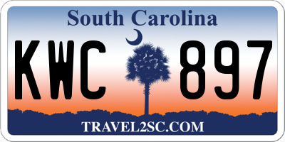 SC license plate KWC897