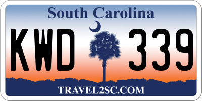 SC license plate KWD339