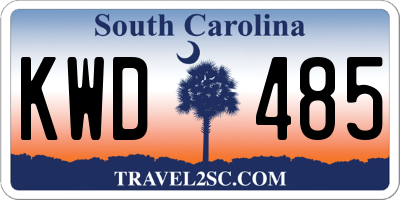 SC license plate KWD485