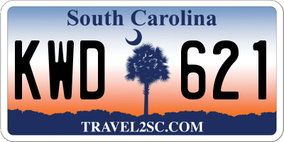 SC license plate KWD621