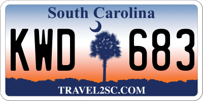 SC license plate KWD683