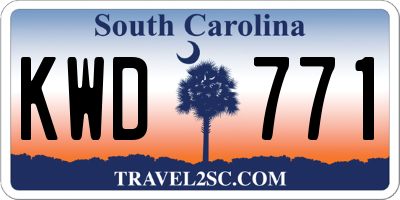 SC license plate KWD771
