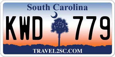 SC license plate KWD779