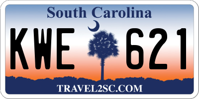 SC license plate KWE621
