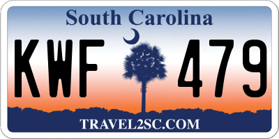 SC license plate KWF479