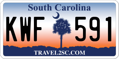 SC license plate KWF591