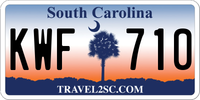 SC license plate KWF710