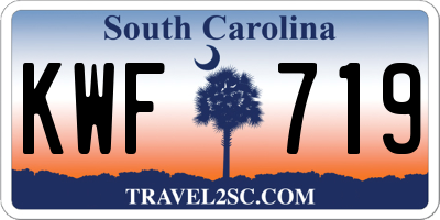 SC license plate KWF719