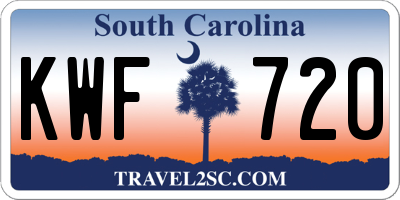 SC license plate KWF720