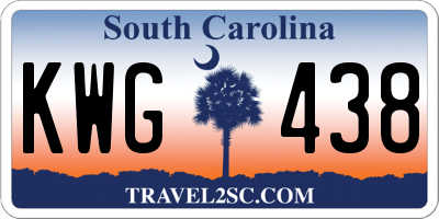 SC license plate KWG438