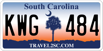 SC license plate KWG484