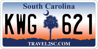 SC license plate KWG621