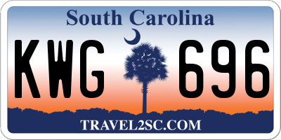 SC license plate KWG696