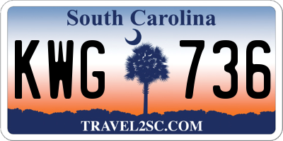 SC license plate KWG736