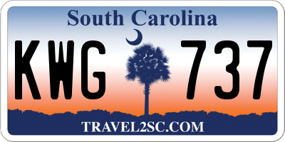 SC license plate KWG737
