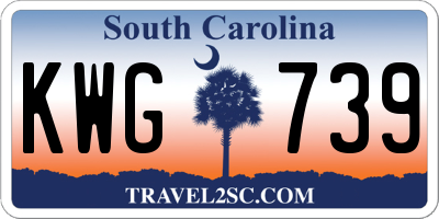 SC license plate KWG739