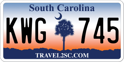 SC license plate KWG745