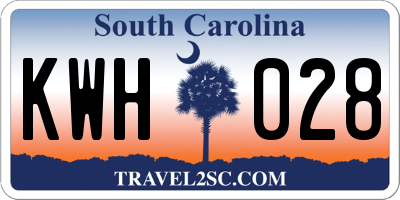 SC license plate KWH028