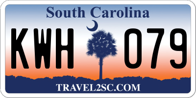 SC license plate KWH079