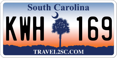 SC license plate KWH169