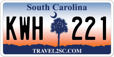 SC license plate KWH221