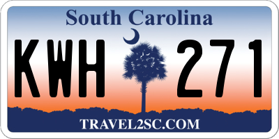 SC license plate KWH271