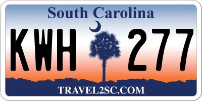 SC license plate KWH277