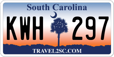 SC license plate KWH297