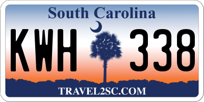 SC license plate KWH338
